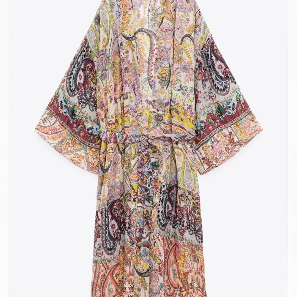 Zara Women's Kimono, Size Medium, multicolored, new with tags